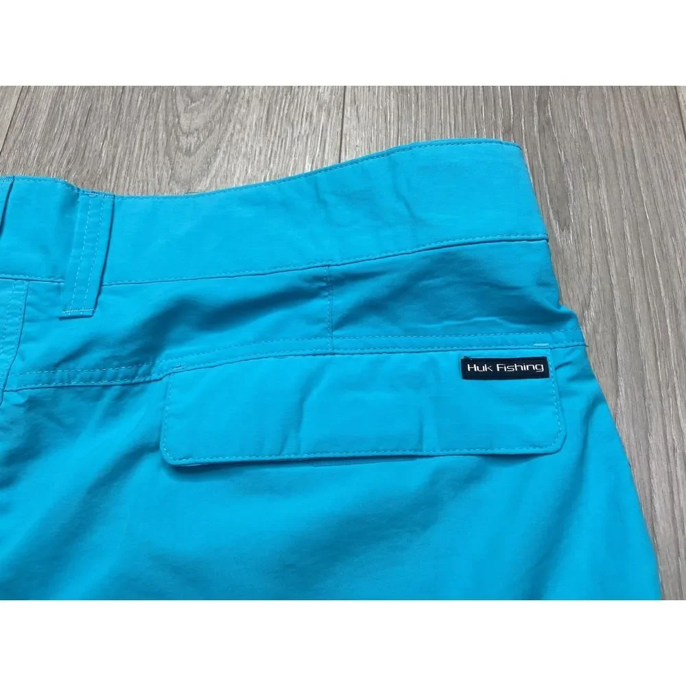 HUK Shorts Men 3XL Julep Blue Rogue 18